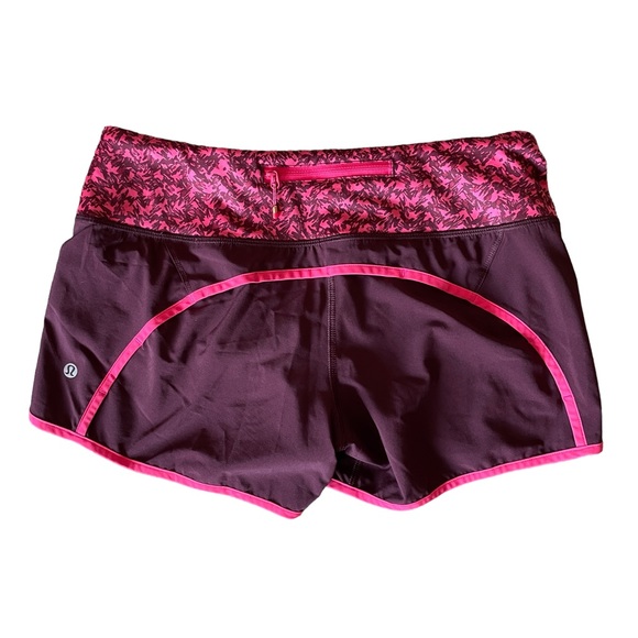 Lululemon Speed Up Short 3.5” inseam, Size 6, maroon, red, pink, running shorts - Picture 8 of 14